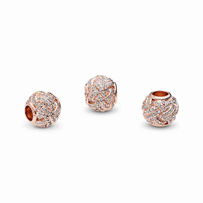 Pandora Rose™ Sparkling Love Knot Charm Egypt PV1706348